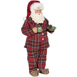 Decorazione Babbo Natale 14x10x28 cm multicolore 64650