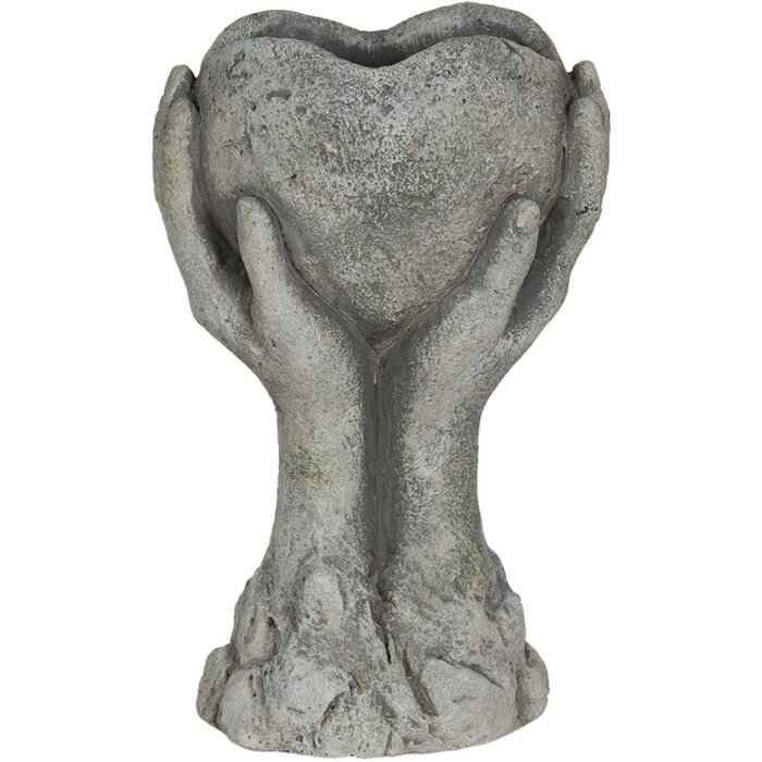 Vaso da fiori 19x13x34 cm grigio 6TE0318L