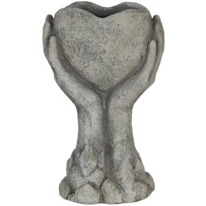 Vaso da fiori 19x13x34 cm grigio 6TE0318L