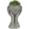 Vaso da fiori 19x13x34 cm grigio 6TE0318L