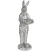 Decorazione Coniglio 13x11x33 cm argento 6PR3092ZI