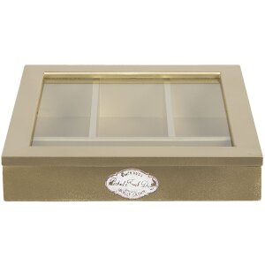 Vassoio portaposate 30x30x8 cm oro 6H1583GO