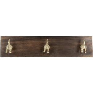 Appendiabiti 44x8x10 cm marrone 6H1960