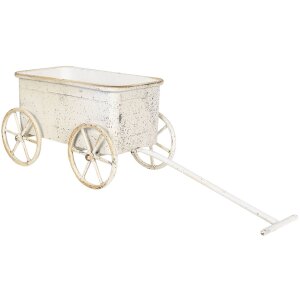 Vaso da fiori 29x16x16 cm bianco 6Y4191