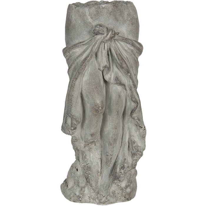 Vaso da fiori 16x15x38 cm grigio 6TE0326L