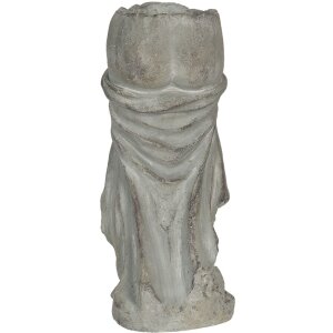 Vaso da fiori 16x15x38 cm grigio 6TE0326L