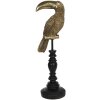 Decorazione Uccello Tucano 13x11x42 cm marrone 6PR3215