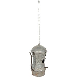 Decorazione casetta per uccelli 32x19x35 cm grigio 6Y4140