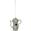 Decorazione casetta per uccelli 32x19x35 cm grigio 6Y4140