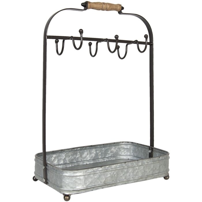 Portabicchieri 32x20x44 cm grigio 6Y4186