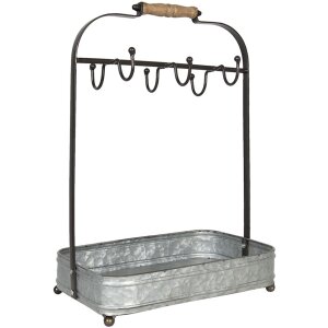 Portabicchieri 32x20x44 cm grigio 6Y4186