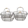 Cestino (set di 2) 38x28x36 - 34x23x32 - 31x20x27 - 27x17x24 cm marrone 6Y3775