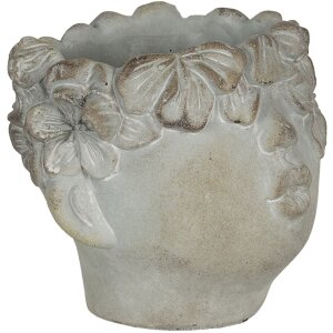 Vaso da fiori 30x27x26 cm grigio 6TE0315L