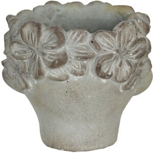 Vaso da fiori 30x27x26 cm grigio 6TE0315L