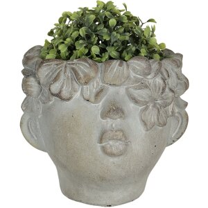 Vaso da fiori 30x27x26 cm grigio 6TE0315L