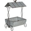Porta piante 43x23x59 cm grigio 6Y4188