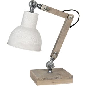 Lampada da tavolo 15x15x47 cm E27-max 1x60W crema 6LMP494N