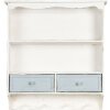 Clayre & Eef Scaffale a muro 56x13x60 cm bianco 5H0465