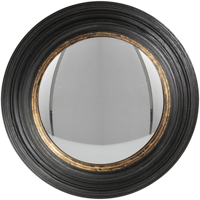Specchio Ø 38x4 cm nero 62S202