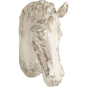 Decorazione Cavallo 32x16x45 cm bianco 6pr3052