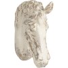 Decorazione Cavallo 32x16x45 cm bianco 6pr3052