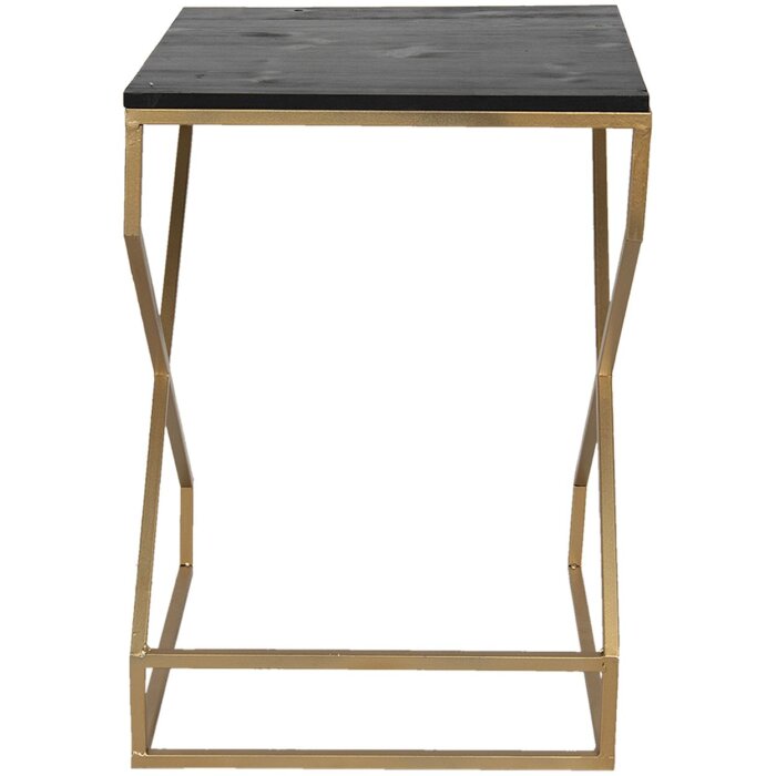 Tavolino 40x40x55 cm oro 50464