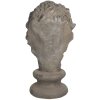 Decorazione leone 34x35x67 cm grigio 5PR0060