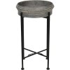 Porta piante verticale (2 pezzi) Ø 40x68 - Ø 35x61 cm nero 5Y0779