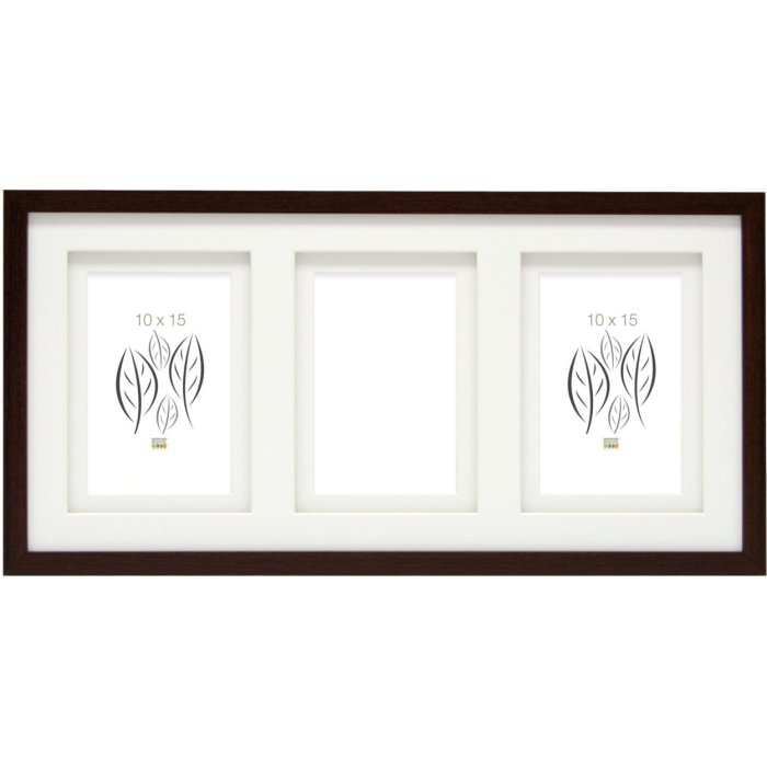 Cornice da galleria in legno 3 foto 13x18 cm