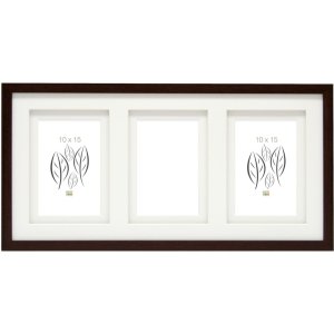 Cornice da galleria in legno 3 foto 13x18 cm