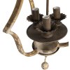 Lampada a sospensione 38x33x71 cm E14-max 3x25W marrone 5LMP298