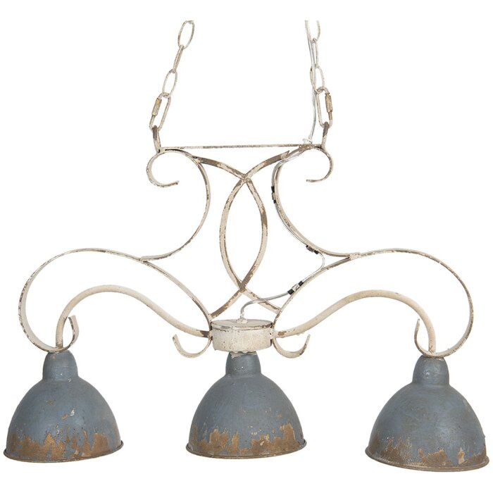Lampada a sospensione 60x15x42 cm E27-max 3x60W grigio 5LMP307