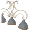 Lampada a sospensione 60x15x42 cm E27-max 3x60W grigio 5LMP307