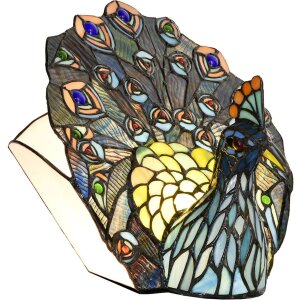Lampada da tavolo Tiffany 32x30 cm E14-max 1x40W multicolore 5LL-6044