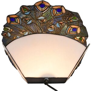 Lampada da tavolo Tiffany 32x30 cm E14-max 1x40W multicolore 5LL-6044