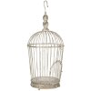 Decorazione gabbia per uccelli (set di 3 pezzi) Ø 36x81 - Ø 31x72 - Ø 26x44 cm bianco 5Y0722