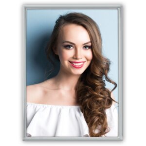 Portafoto in metallo Silvia 10x15 cm argento lucido