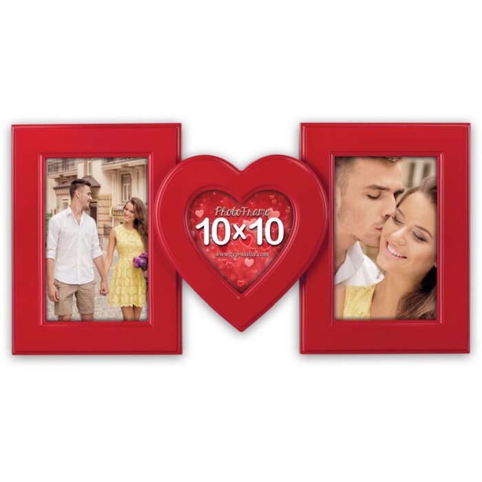 Zafra Photo Frame 3 foto rosso