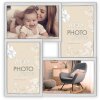 Elmar Cornice in metallo 4 foto 10x15 cm argento