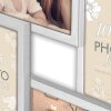 Elmar Cornice in metallo 4 foto 10x15 cm argento
