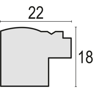 Cornice Mason 20x30 cm marrone