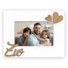 Portafoto in legno Zio 10x15 cm bianco