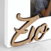 Portafoto in legno Zio 10x15 cm bianco