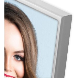 Portafoto in metallo Silvia 7x10 cm argento lucido