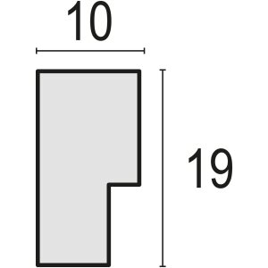 Cornice Newton 30x40 cm bianco