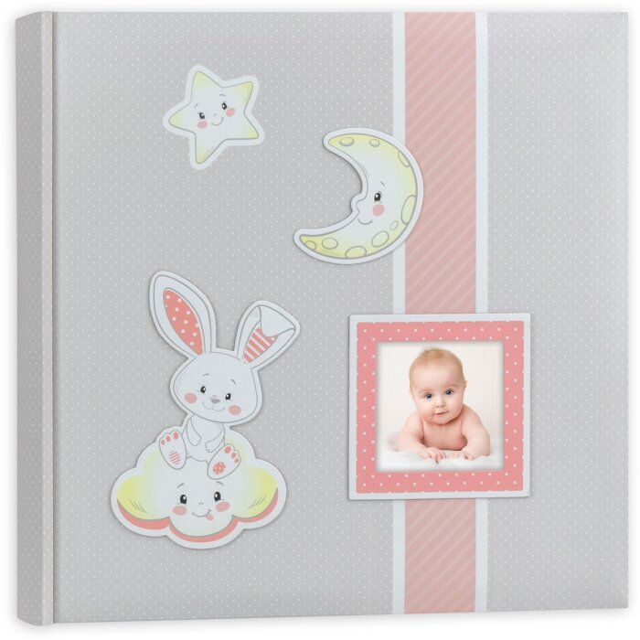 Album per bambini Fred 24x24 cm rosa