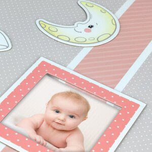 Album per bambini Fred 24x24 cm rosa