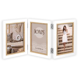 ZEP Portafoto in legno Ayas bianco da 10x15 cm a 30x45 cm