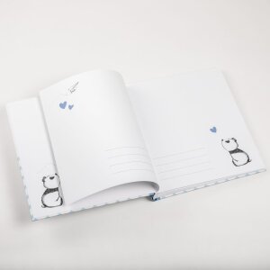 Walther Baby Album Little Panda blu 28x30,5 cm 50 pagine bianche