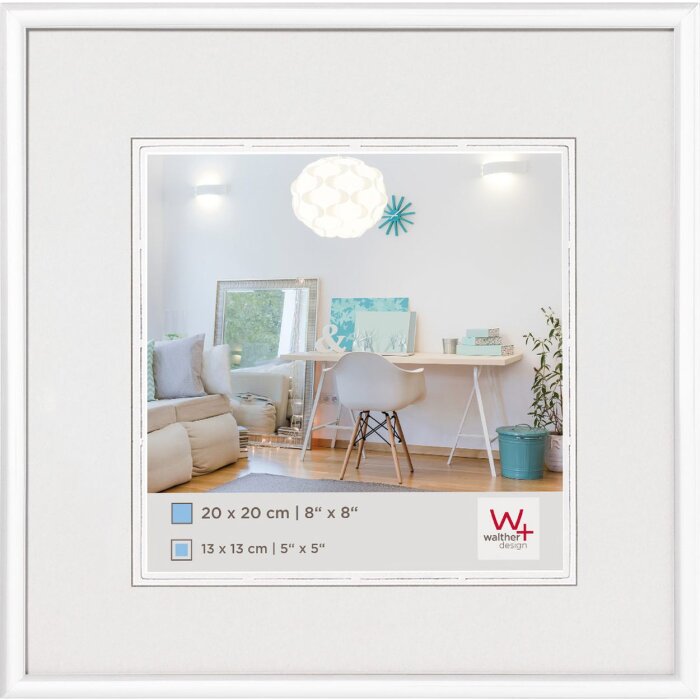 Walther Cornice in plastica New Lifestyle 13x13 cm bianco
